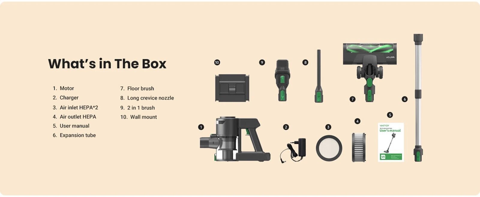 Vactidy V8 hinta ja tiedot | Varsi-imurit | hobbyhall.fi