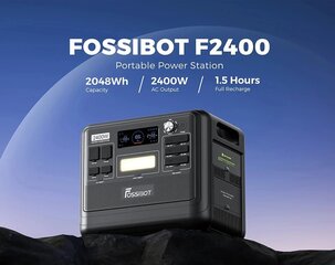 Power station FOSSiBOT F2400, 2048Wh/640000mAh LiFePO4 Battery, 2400W(4600W Peak) hinta ja tiedot | Virtalähteet | hobbyhall.fi
