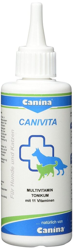 Canina Canivita, vitamiinit 100 ml hinta ja tiedot | Koiran terveys ja hyvinvointi | hobbyhall.fi