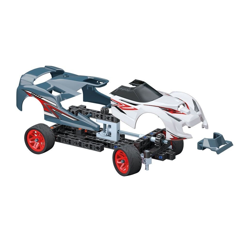 Clementoni Mechanics Laboratory -rakennussarja, Racing Cars 75057 hinta ja tiedot | LEGOT ja rakennuslelut | hobbyhall.fi