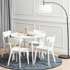 Ruokapöytä Roxby, valkoinen hinta ja tiedot | Ruokapöydät | hobbyhall.fi