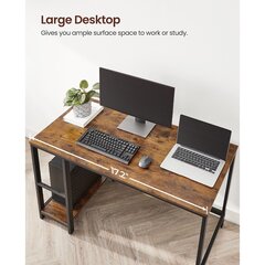 Tietokonepöytä, jossa on teollinen ilme hinta ja tiedot | Tietokonepöydät ja työpöydät | hobbyhall.fi