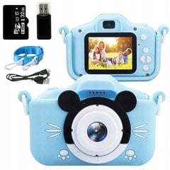 Digikamera lapsille + 32GB MICROSD, sininen hinta ja tiedot | Kamerat | hobbyhall.fi