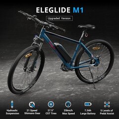 Sähköpyörä Eleglide M1, 27,5", sininen hinta ja tiedot | Sähköpyörät | hobbyhall.fi