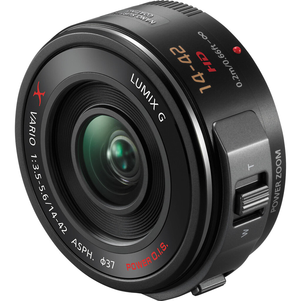 Panasonic, linssi, Lumix GX Vario PZ 14-42mm f / 3.5-5.6 ASPH. Power O.I.S. objektiivi, musta hinta ja tiedot | Objektiivit | hobbyhall.fi