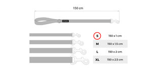 Talutushihna Amiplay Reflective, S, punainen hinta ja tiedot | Koiran talutushihnat | hobbyhall.fi