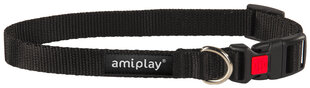 Kaulapanta soljella Amiplay Basic, L, musta hinta ja tiedot | Koiran valjaat ja kaulapannat | hobbyhall.fi