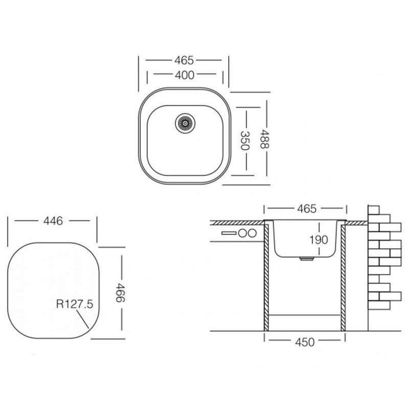 TEKA Stylo 465.488 GL -tiskiallas keittiöön, ECO, kiiltävä hinta ja tiedot | Keittiöaltaat | hobbyhall.fi