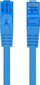 Lanberg Cat6 RJ45 verkkokaapeli, S/FTP, 1.5m, sininen hinta ja tiedot | Kaapelit ja adapterit | hobbyhall.fi