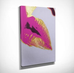 Sisustustaulu Vaaleanpunaiset huulet hinta ja tiedot | Taulut | hobbyhall.fi