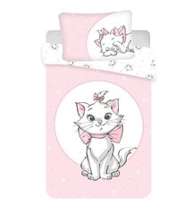 Marie Cat Light Pink Baby -pussilakanasetti, 100 x 135 cm + 1 tyynyliina 40 x 60 cm hinta ja tiedot | Vuodevaatteet lapsille | hobbyhall.fi