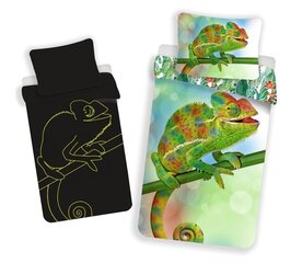 Chameleon with glowing effect -pussilakanasetti, 140 x 200 cm + 1 tyynyliina 70 x 90 cm hinta ja tiedot | Vuodevaatteet lapsille | hobbyhall.fi