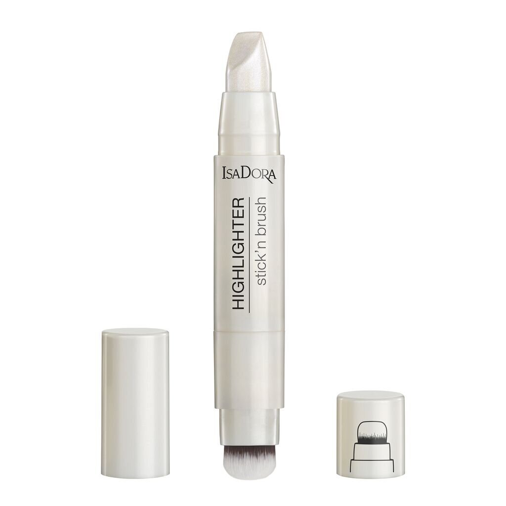 IsaDora Highlither Stick'n Brush - Korostuspuuteri, 3,6 g, 20 hinta ja tiedot | Aurinkopuuterit ja poskipunat | hobbyhall.fi