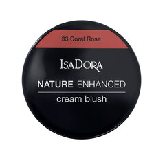 IsaDora Nature Enhanced Cream Blush 33 Coral Rose 33, 3 g hinta ja tiedot | Aurinkopuuterit ja poskipunat | hobbyhall.fi