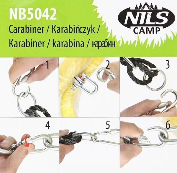 Karabiin Nils Camp NB5042 hinta ja tiedot | Muut retkeilyvarusteet | hobbyhall.fi