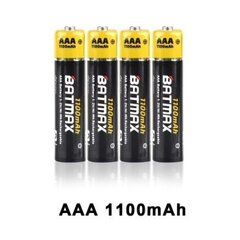 Ladattavat akut Batmax AAA 1100 mAh, 4 kpl hinta ja tiedot | Paristot | hobbyhall.fi