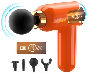 Lihashierontalaite 4 kärjellä; Massage gun LIVMAN LC-002 hinta ja tiedot | Hierontalaitteet | hobbyhall.fi