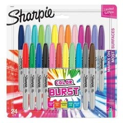 Sharpie Burst Marker Set Väri 24 kpl Permanent hinta ja tiedot | Taide- ja askartelutarvikkeet | hobbyhall.fi