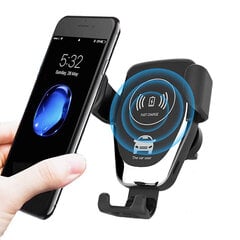 2in1-puhelinteline ja langaton laturi; Autopuhelimen pidike ja langaton laturi; Car phone holder and charger, LIVMAN D-01 hinta ja tiedot | Puhelintelineet | hobbyhall.fi