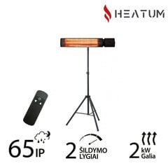 Infrapunalämmitin Heatum H2000R Urban Black, jalustalla hinta ja tiedot | Lämmittimet | hobbyhall.fi