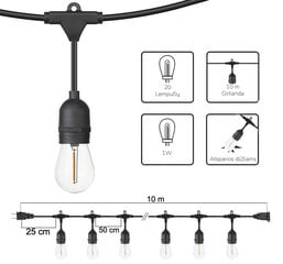 Valoketju Drop, 100 m hinta ja tiedot | Jouluvalot | hobbyhall.fi