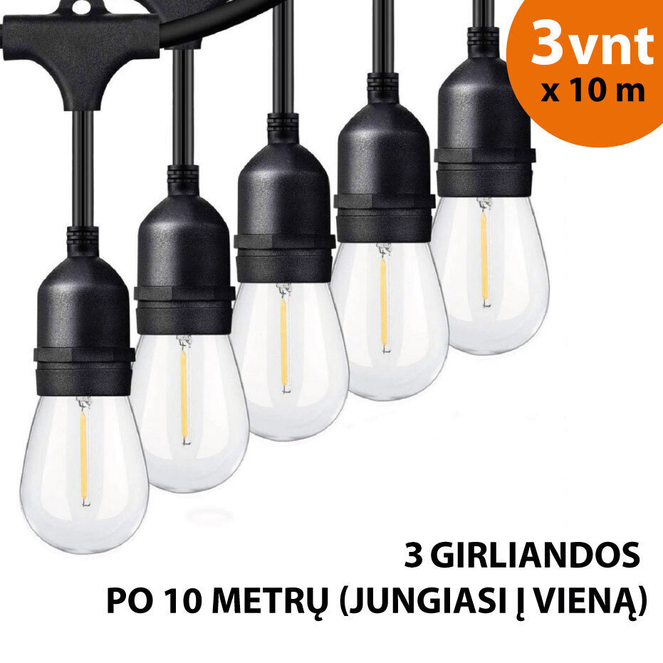 Lauko girlianda (LED lemputės) 30 m Drop hinta ja tiedot | Jouluvalot | hobbyhall.fi