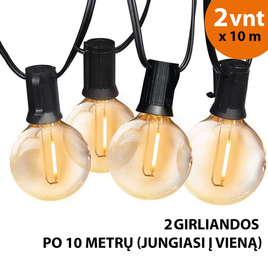 Lauko girlianda (LED lemputės) 20 m Elegance hinta ja tiedot | Jouluvalot | hobbyhall.fi