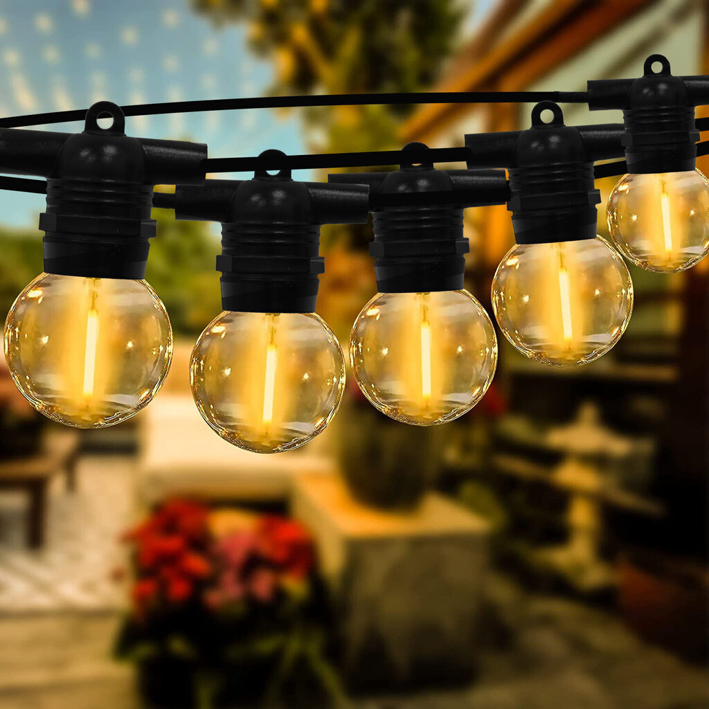 Lauko girlianda (LED lemputės) 150 m Glow juoda hinta ja tiedot | Jouluvalot | hobbyhall.fi