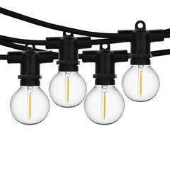 Lauko girlianda (LED lemputės) 10 m Perl juoda hinta ja tiedot | Jouluvalot | hobbyhall.fi