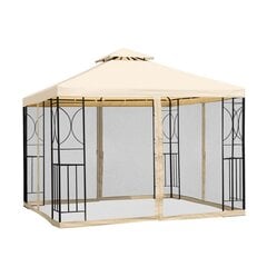 Puutarhapaviljonki Zeltpro Classic 3x3m, kermainen hinta ja tiedot | Puutarhapaviljongit | hobbyhall.fi