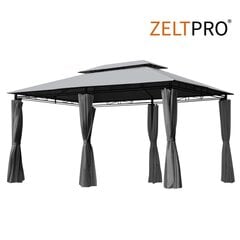 Puutarhapaviljonki Zeltpro Prime 3x4m, harmaa hinta ja tiedot | Puutarhapaviljongit | hobbyhall.fi