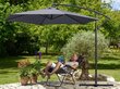 Aurinkovarjo jalustalla ja suojapussilla Zeltpro Select, harmaa hinta ja tiedot | Aurinkovarjot ja markiisit | hobbyhall.fi