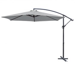 Lauko skėtis su padu ir užvalkalu Select Light Grey hinta ja tiedot | Aurinkovarjot ja markiisit | hobbyhall.fi