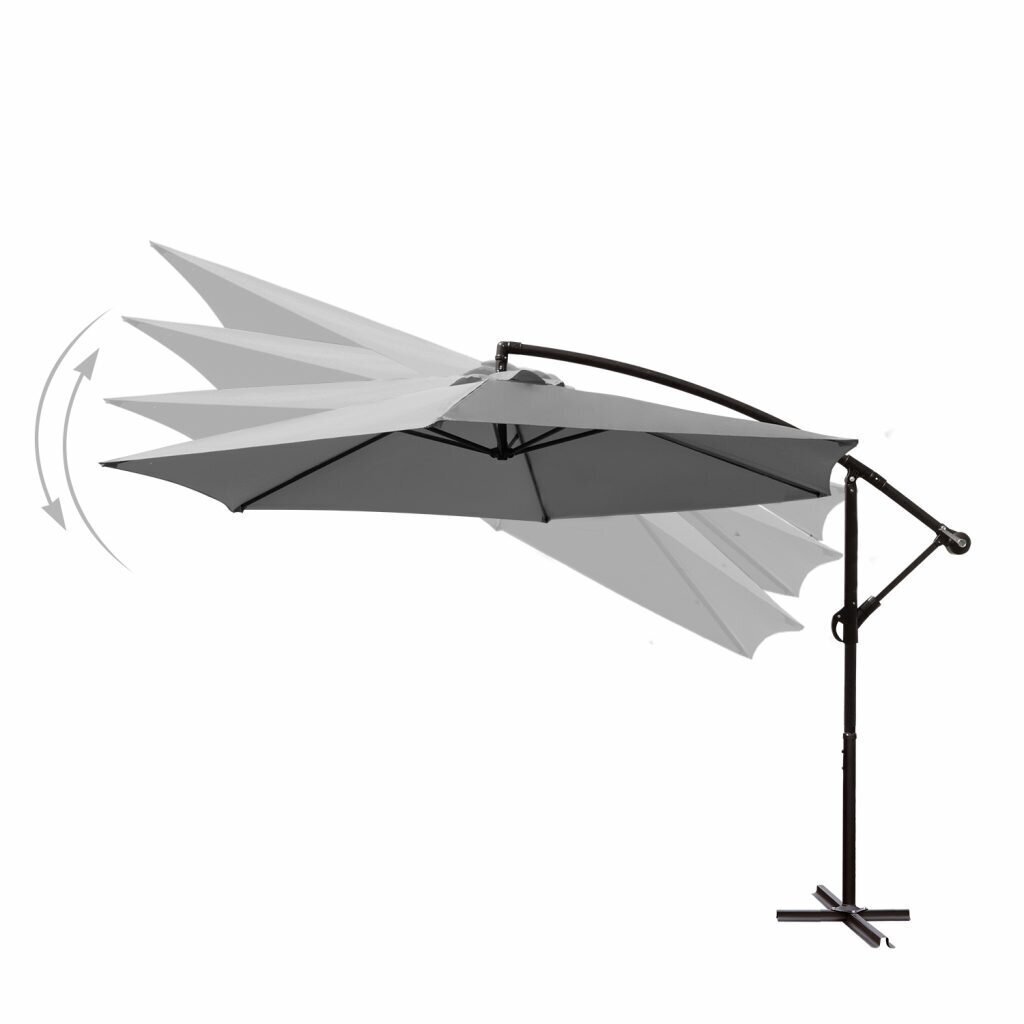 Lauko skėtis su padu Select Light Grey hinta ja tiedot | Aurinkovarjot ja markiisit | hobbyhall.fi