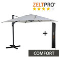 Aurinkovarjo ja suojapussi Zeltpro Comfort, harmaa