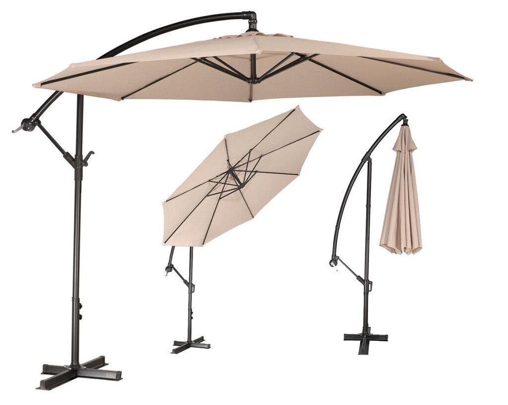 Lauko skėtis su užvalkalu Select Taupe hinta ja tiedot | Aurinkovarjot ja markiisit | hobbyhall.fi