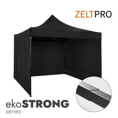 Pop-up teltta 3x3 Zeltpro EKOSTRONG, musta hinta ja tiedot | Teltat | hobbyhall.fi