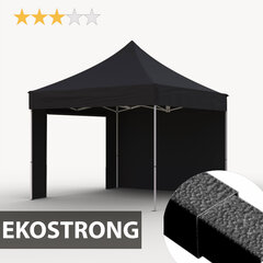 Pop-up teltta 3x3 Zeltpro EKOSTRONG, musta hinta ja tiedot | Teltat | hobbyhall.fi