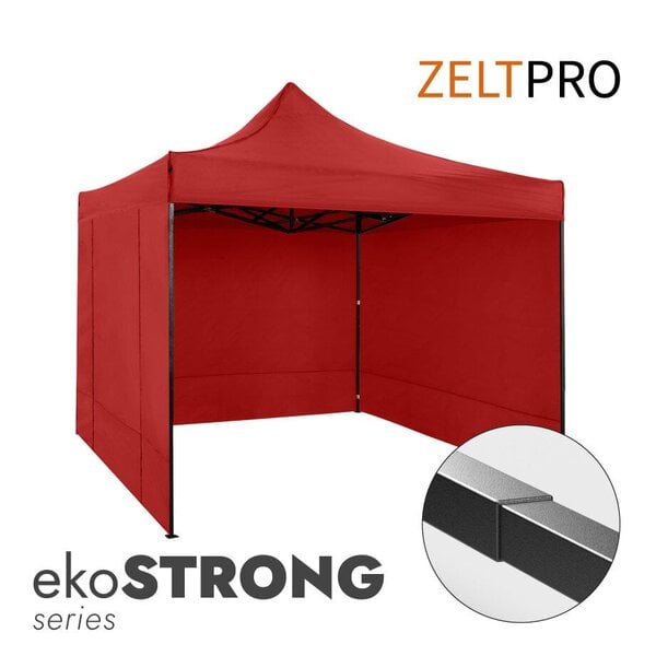 Pop-up teltta 3x3 Zeltpro EKOSTRONG, punainen