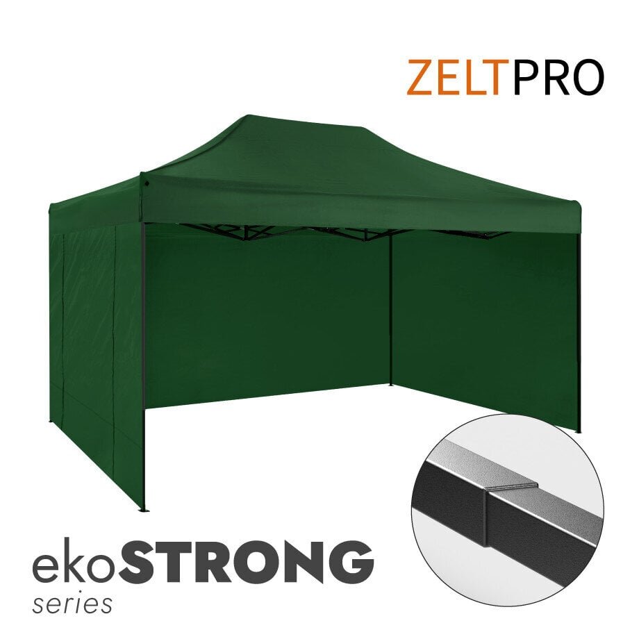 Pop-up teltta Zeltpro EKOSTRONG, 3x4,5m, vihreä hinta ja tiedot | Teltat | hobbyhall.fi