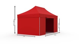 Pop-up teltta 3x2 Zeltpro EKOSTRONG, punainen hinta ja tiedot | Teltat | hobbyhall.fi