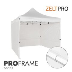 Pop-up teltta 3x3 Zeltpro PROFRAME, valkoinen hinta ja tiedot | Teltat | hobbyhall.fi