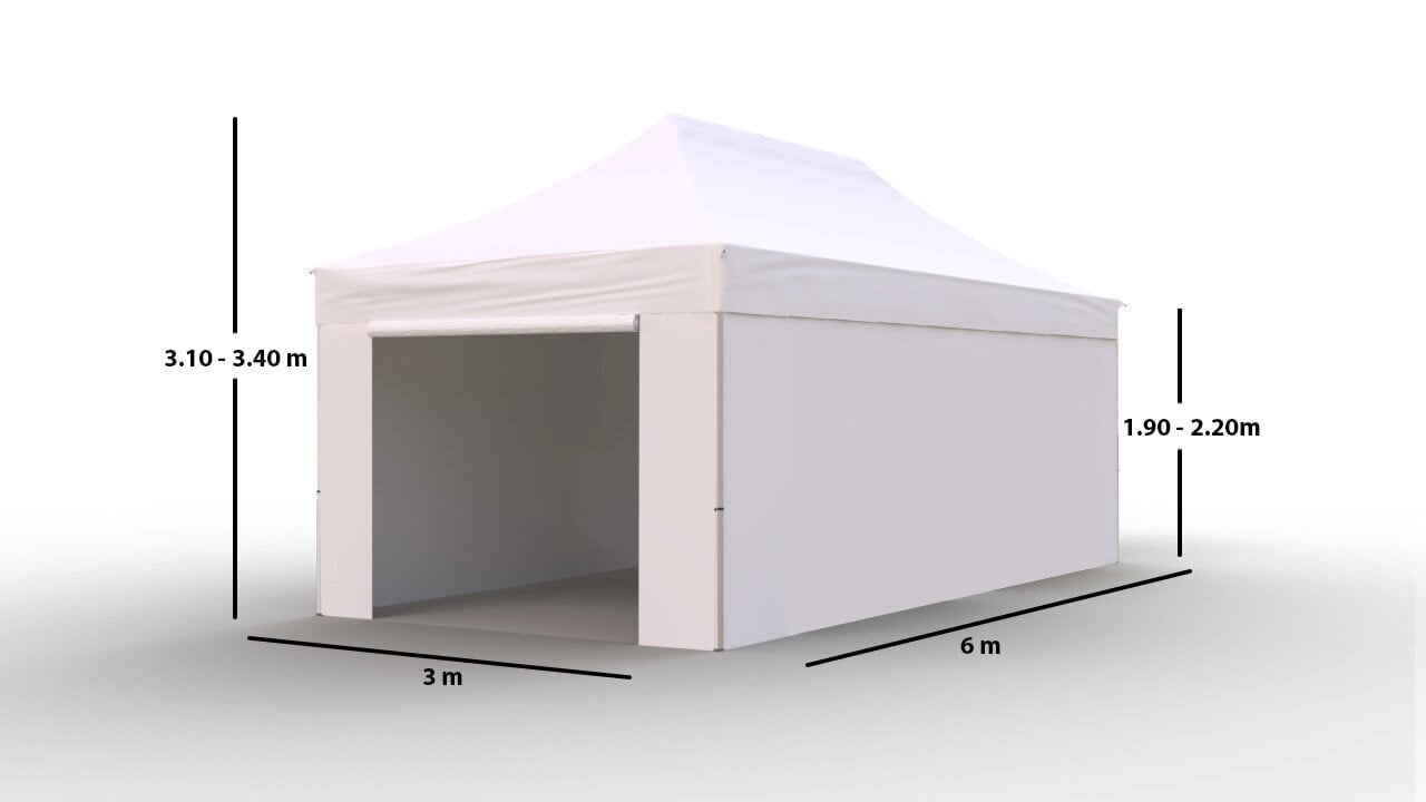 Pop-up teltta 3x6 Zeltpro PROFRAME, valkoinen hinta ja tiedot | Teltat | hobbyhall.fi