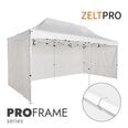 Pop-up teltta 3x6 Zeltpro PROFRAME, valkoinen