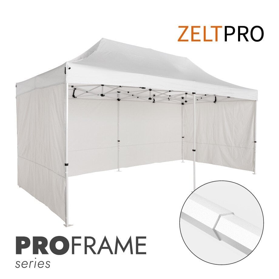 Pop-up teltta 3x6 Zeltpro PROFRAME, valkoinen hinta ja tiedot | Teltat | hobbyhall.fi