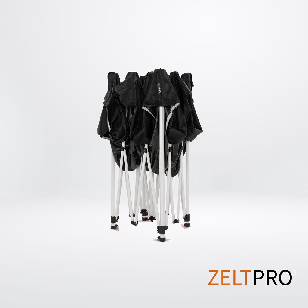 Pop-up teltta 3x3 Zeltpro PROFRAME, musta hinta ja tiedot | Teltat | hobbyhall.fi