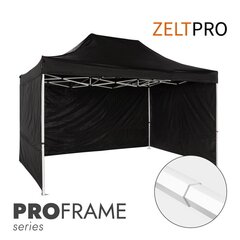 Pop-up teltta Zeltpro PROFRAME, 3x4,5m, musta hinta ja tiedot | Teltat | hobbyhall.fi