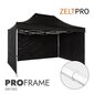 Pop-up teltta 3x4,5 Zeltpro PROFRAME, musta hinta ja tiedot | Teltat | hobbyhall.fi