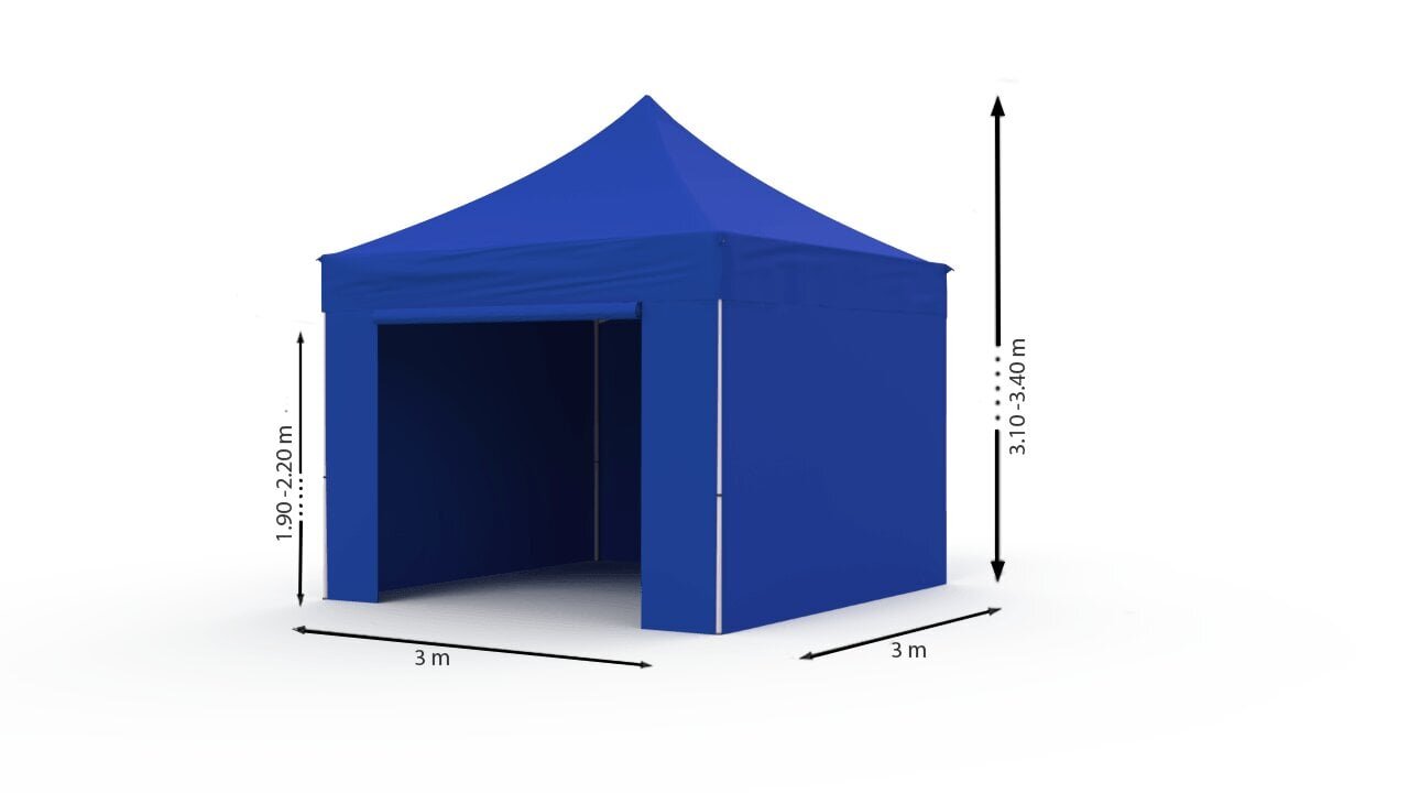 Prekybinė Palapinė 3x3 Mėlyna Zeltpro PROFRAME hinta ja tiedot | Teltat | hobbyhall.fi