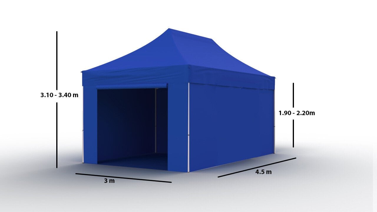 Prekybinė Palapinė 3x4,5 Mėlyna Zeltpro PROFRAME hinta ja tiedot | Teltat | hobbyhall.fi